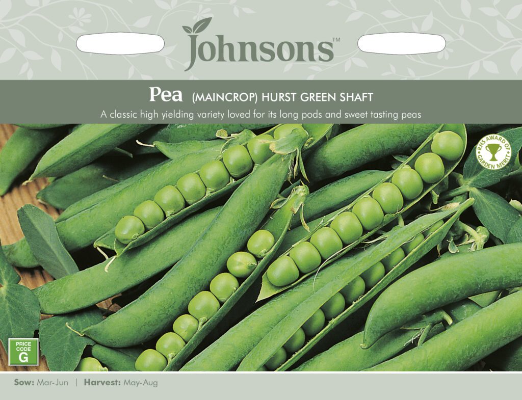 Johnsons Pea Hurst Green Shaft Seeds 5010931210503