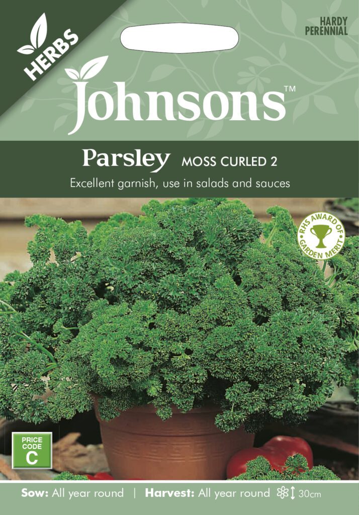 Johnsons Parsley Moss Curled Seeds 5010931225903