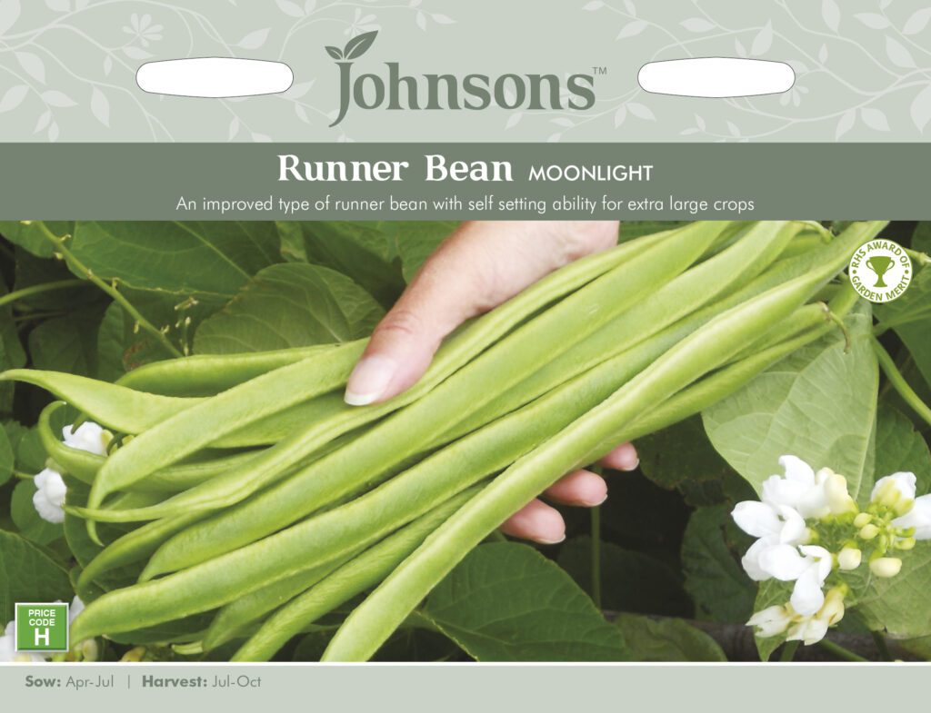 Johnsons Runner Bean Moonlight Seeds 5010931232918