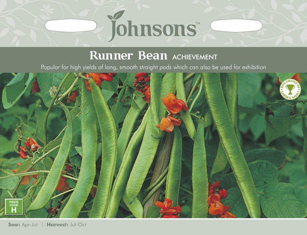 Johnsons Runner Bean Achievement Seeds 5010931240531