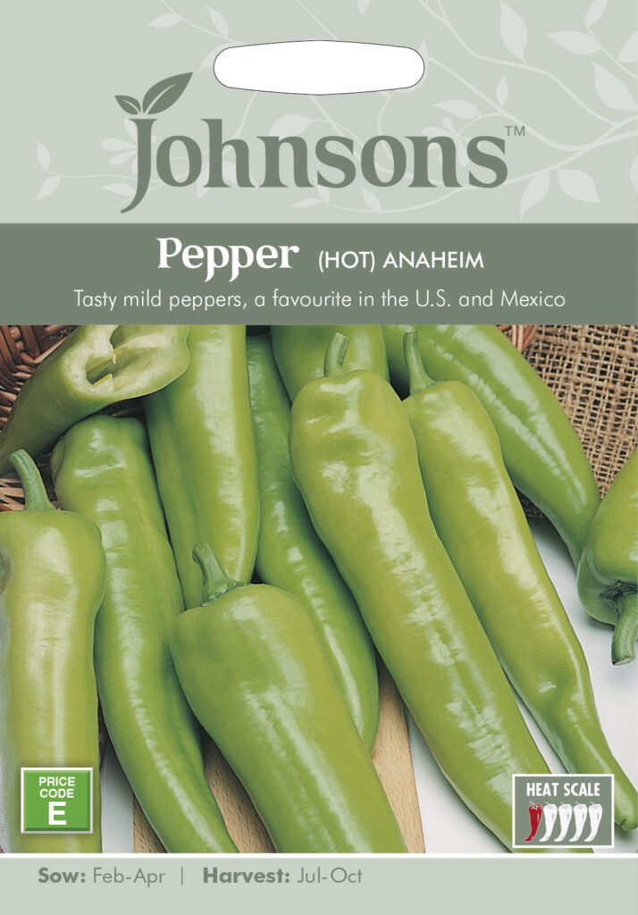 Johnsons Pepper Anaheim Seeds 5010931254798