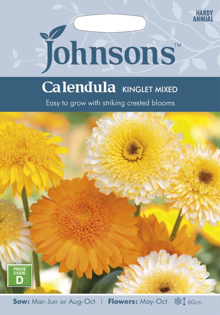 Johnsons Calendula Kinglet Mixed Seeds 5010931273058