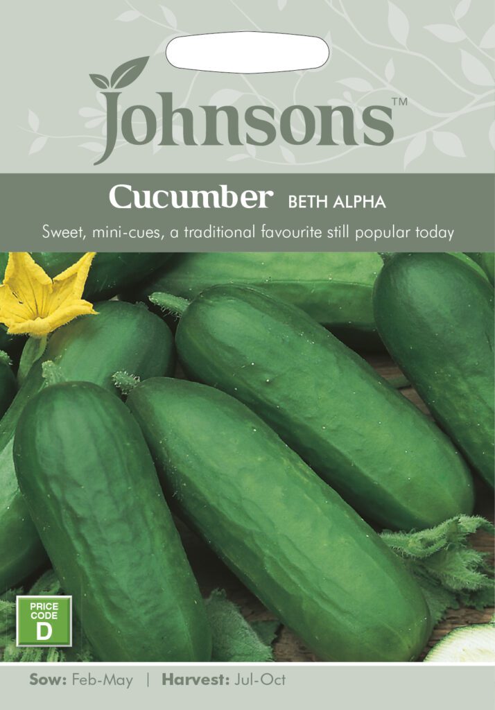 Johnsons Cucumber Beth Alpha Seeds 5010931291571