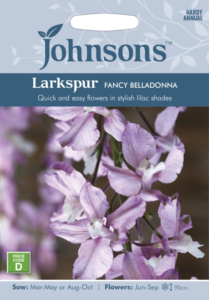 Johnsons Larkspur Fancy Belladonna Seeds 5010931351619