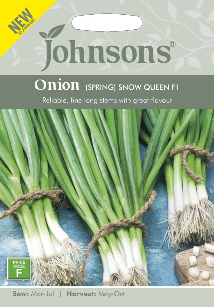 Johnsons Spring Onion Snow Queen Seeds 5010931386901