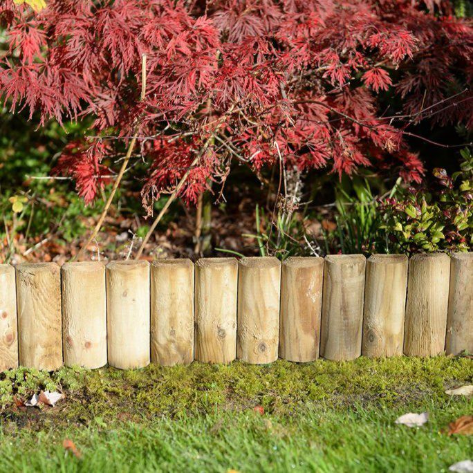 Forest Garden Lawn Edging Log Section 5018358590376