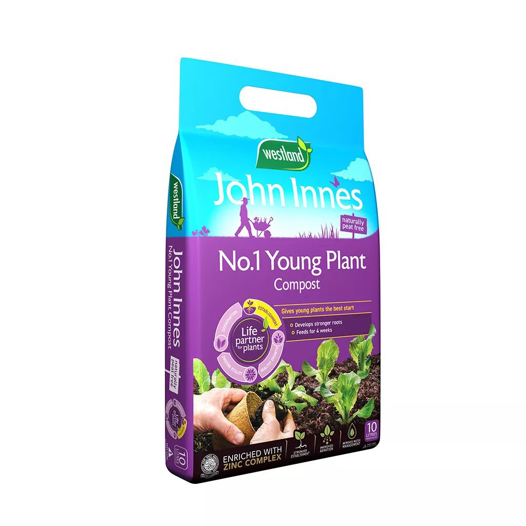 John Innes Peat Free No.1 Young Plant Compost 10L 5023377019852