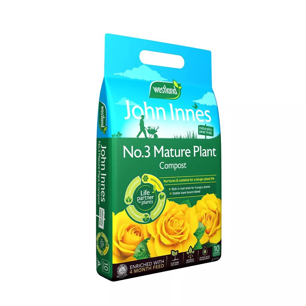 John Innes Peat Free No.3 Mature Plant Compost 10L 5023377019890