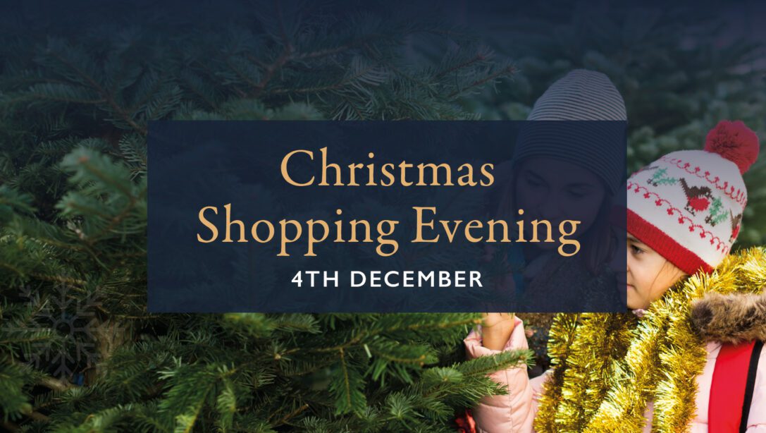 Christmas Shopping Evening Banner 2024