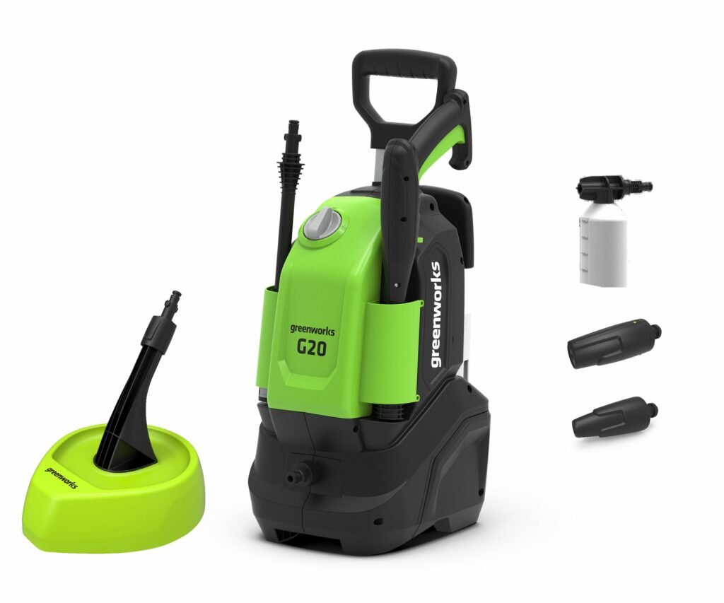 Greenworks G2 pressure Washer with Patio head & Brush 6952909069272