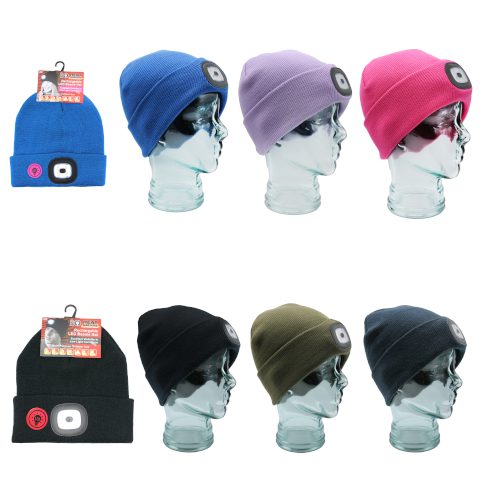 Rechargeable LED Beanie Hats