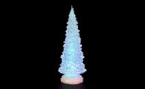 SnowTime 32cm LED Colour Changing Water Christmas Tree Promo Square