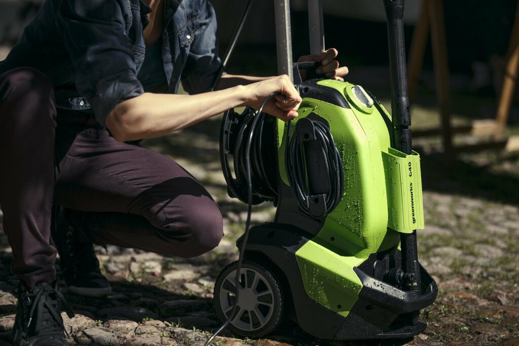 Greenworks G4 Pressure washer with Patio head & Brush 6952909069289